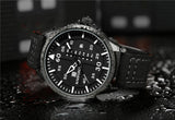 NAVIFORCE Waterproof Military Sport Quartz Men's Watches With Leather Strap White
