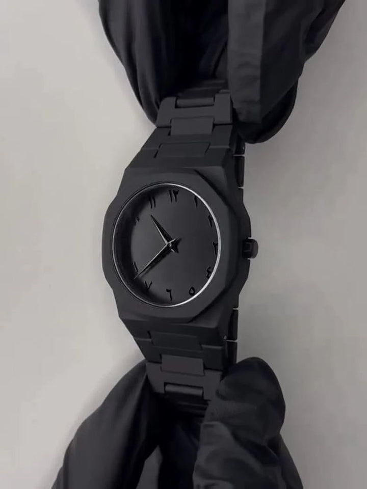 BLACK ARABIC AURA WATCH CARBON FIBER LIGHTWEIGHT Buy One Get one free