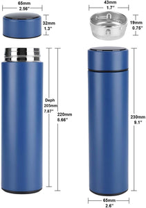 Smart Thermos Water Bottle LED Digital Temperature Water Bottle Display Stainless Steel Coffee Thermal Vaccum Mug Intelligent Insulation Cups Vacuum Flask Temperature Bottles